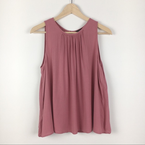 Ann Taylor Tops - Ann Taylor Swing Top Mauve Dark Dusty Rose Pink M